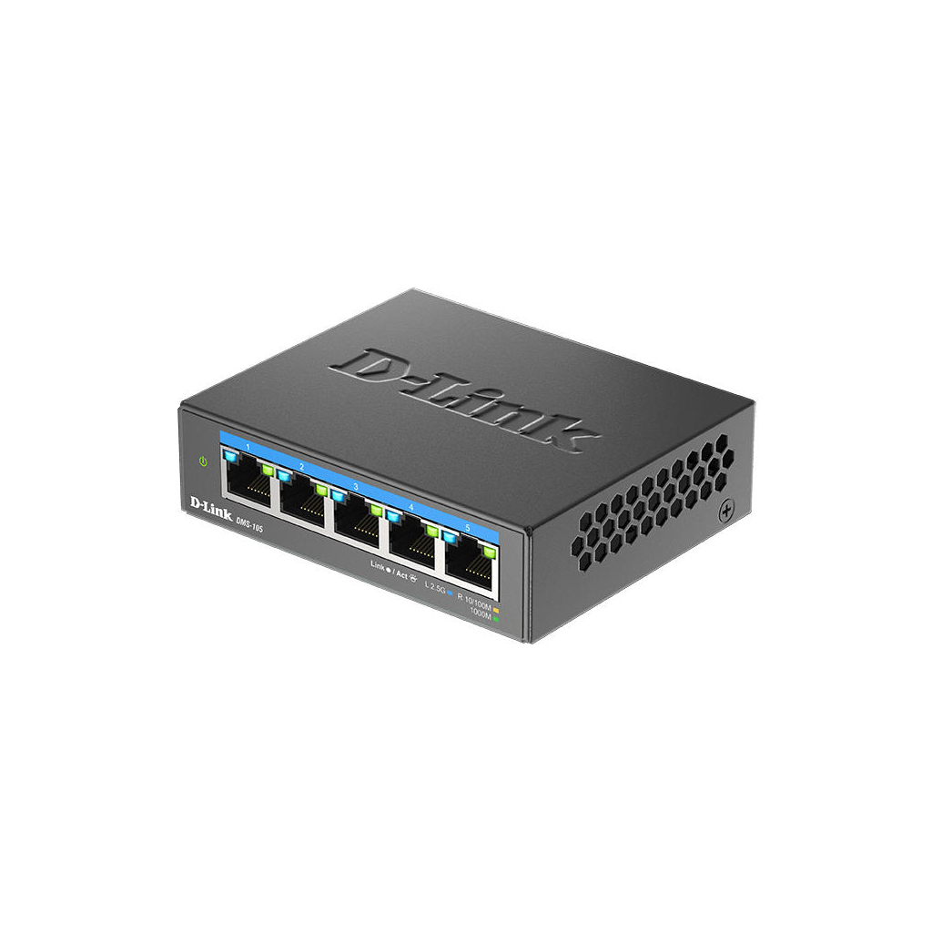 Комутатор мережевий D-Link DMS-105 - фото 3 Комутатор мережевий D-Link DMS-105 - фото 3