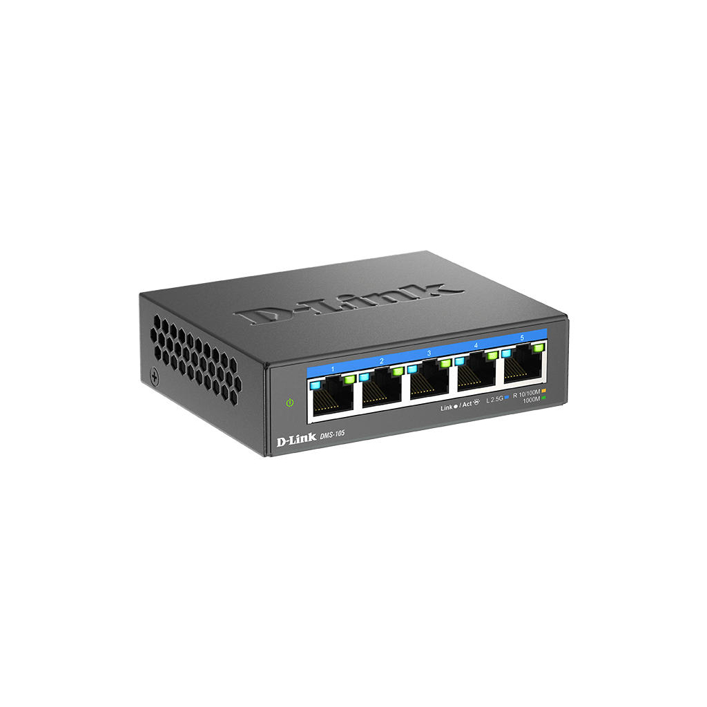 Комутатор мережевий D-Link DMS-105 - фото 4 Комутатор мережевий D-Link DMS-105 - фото 4
