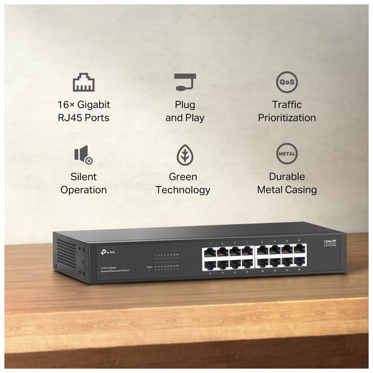 Комутатор мережевий TP-Link LS1016G - фото 4