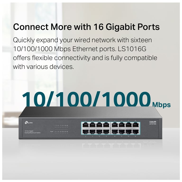 Комутатор мережевий TP-Link LS1016G - фото 5