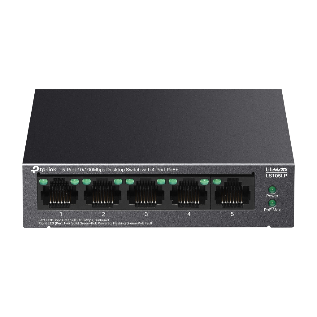 Комутатор мережевий TP-Link LS105LP - фото 1 Комутатор мережевий TP-Link LS105LP - фото 1