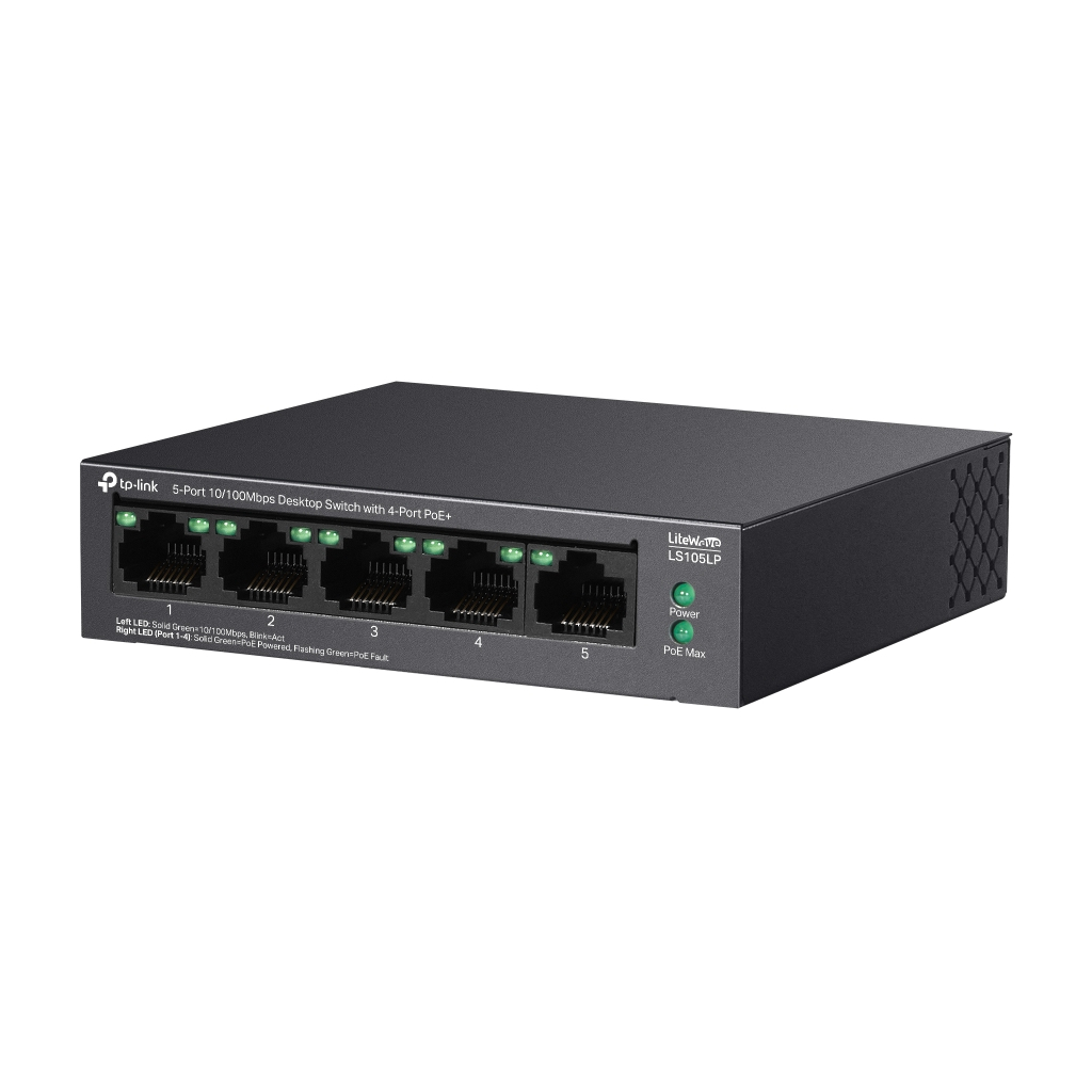 Комутатор мережевий TP-Link LS105LP - фото 3 Комутатор мережевий TP-Link LS105LP - фото 3