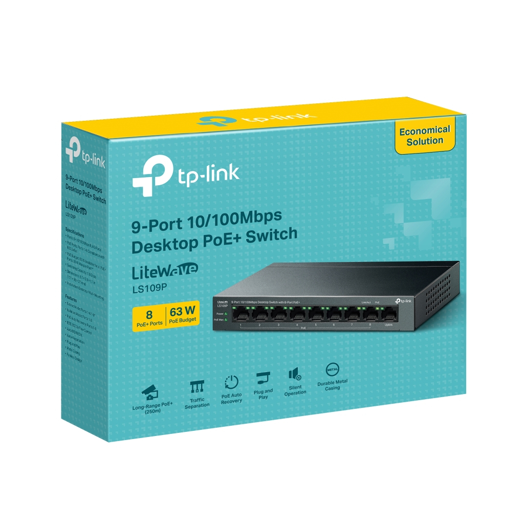 Комутатор мережевий D-Link LS109P - фото 4 Комутатор мережевий D-Link LS109P - фото 4