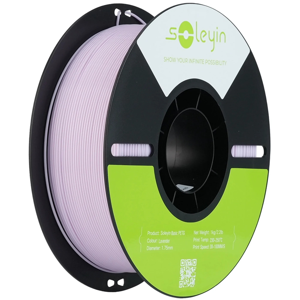 Пластик для 3D-принтера Creality Soleyin PETG 1.75мм, 1кг, lavender (3301030157) - фото 1 Пластик для 3D-принтера Creality Soleyin PETG 1.75мм, 1кг, lavender (3301030157) - фото 1
