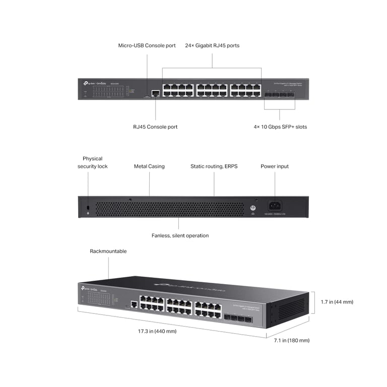 Комутатор мережевий TP-Link SG3428X - фото 7
