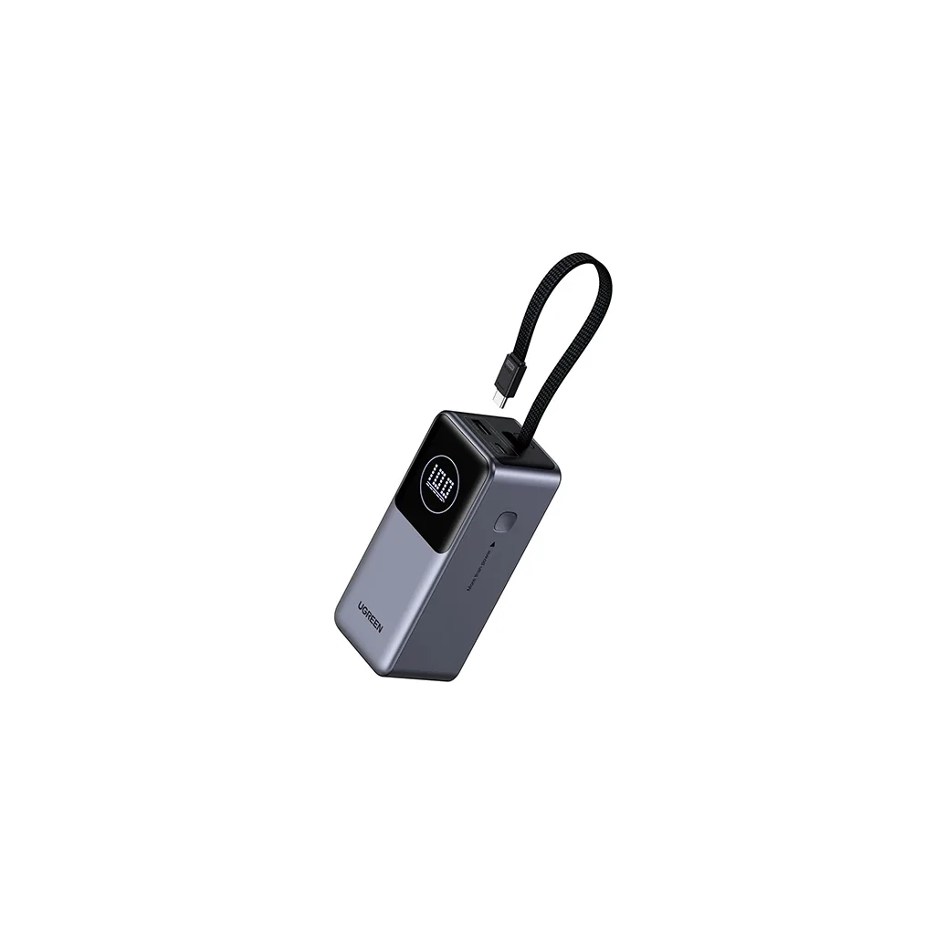 Батарея універсальна Ugreen 20000mAh 130W Nexode Smart Display with Built-in Cable (PB723 55365B) - фото 1