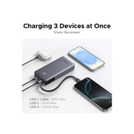 Батарея універсальна Ugreen 20000mAh 45W with Built-in Cable (PB536 55988B) - фото 9