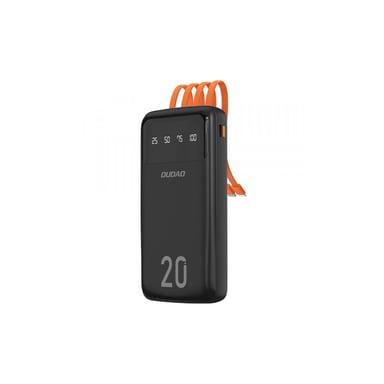 Батарея універсальна Dudao K6Pro+ 20000mAh 10W with USB-C/Lightning/MicroUSB/USB-A cables (6977196682393) - фото 1