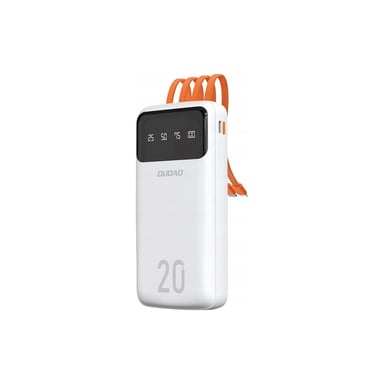 Батарея універсальна Dudao K6Pro+ 20000mAh 10W with USB-C/Lightning/MicroUSB/USB-A cables (6977196682409) - фото 1