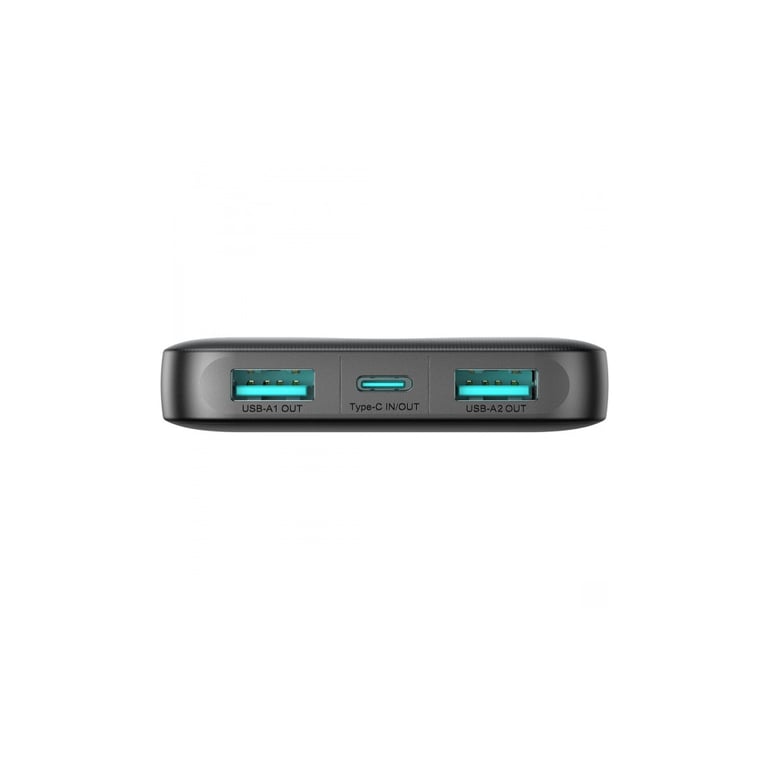Батарея універсальна JOYROOM 10000mAh 12W 2*USB-A, USB-C In/Out, Black (JR-PBF12 / 6956116713256) - фото 3