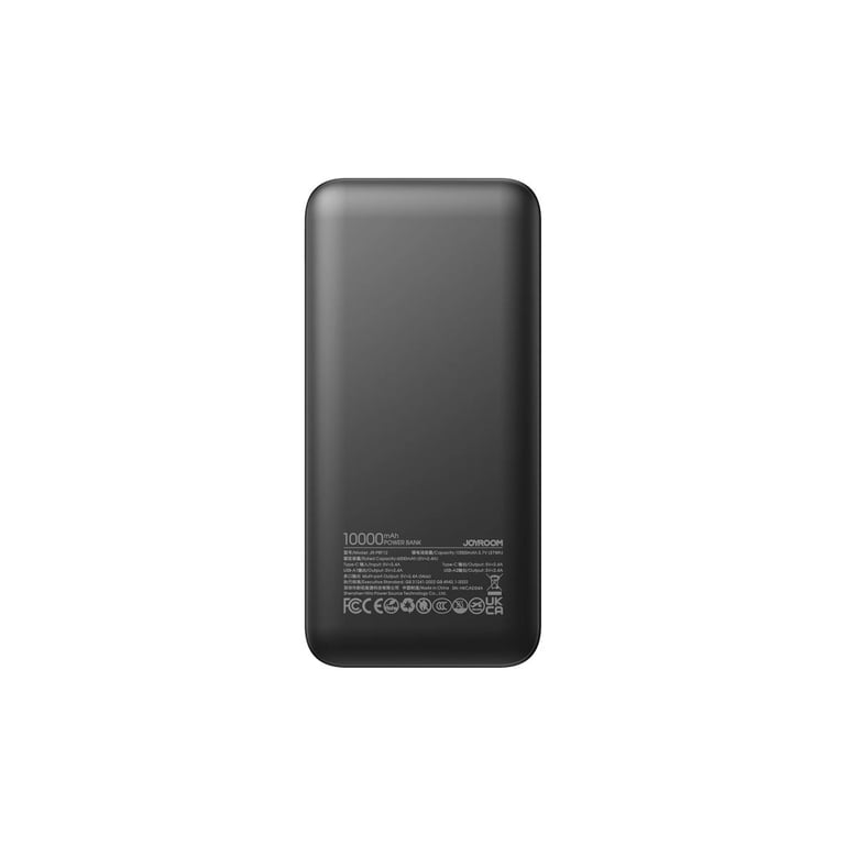 Батарея універсальна JOYROOM 10000mAh 12W 2*USB-A, USB-C In/Out, Black (JR-PBF12 / 6956116713256) - фото 5