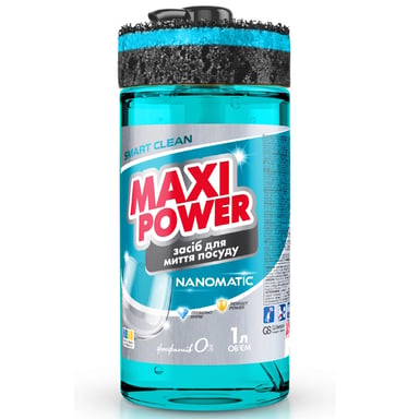 Засіб для ручного миття посуду Maxi Power Nanomatic 1 л (4820204703400) - фото 1