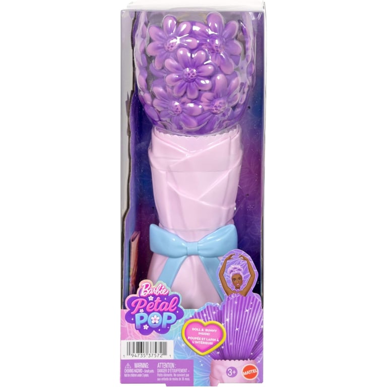 Лялька Barbie Набір-сюрприз з лялькою Barbie Petal Pop Фіолетова маргаритка (JMF58) - фото 6