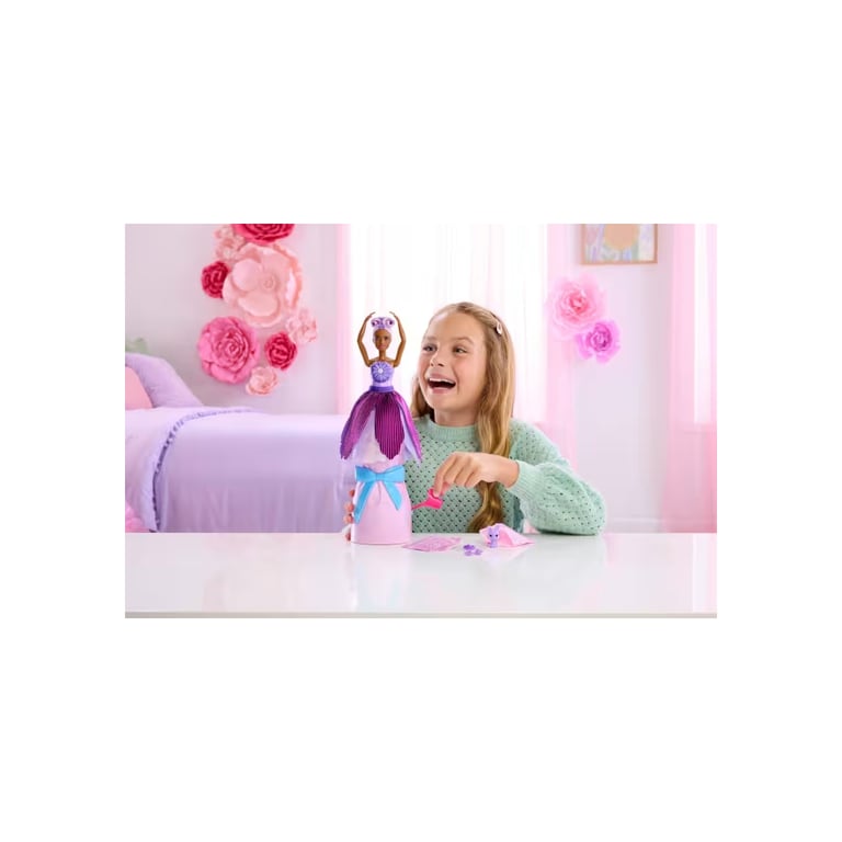 Лялька Barbie Набір-сюрприз з лялькою Barbie Petal Pop Фіолетова маргаритка (JMF58) - фото 7