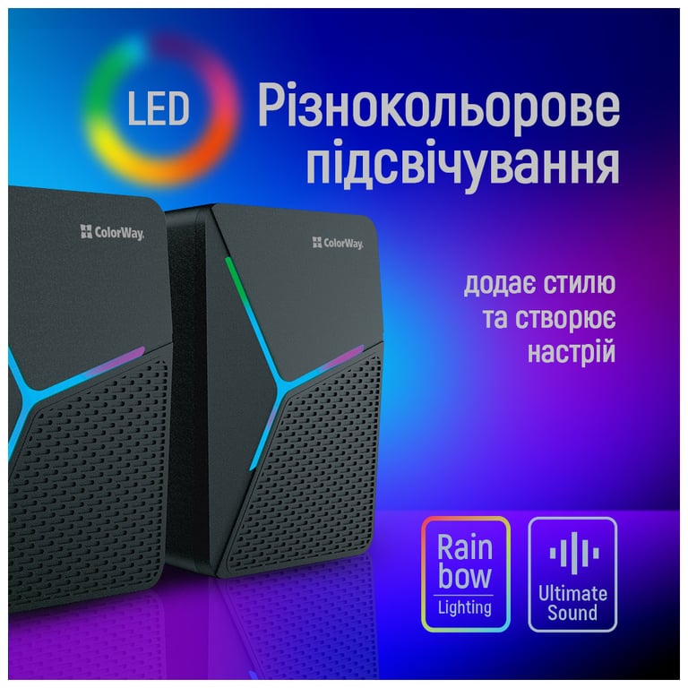 Акустична система ColorWay CW-SPU01BK Black (CW-SPU01BK) - фото 7