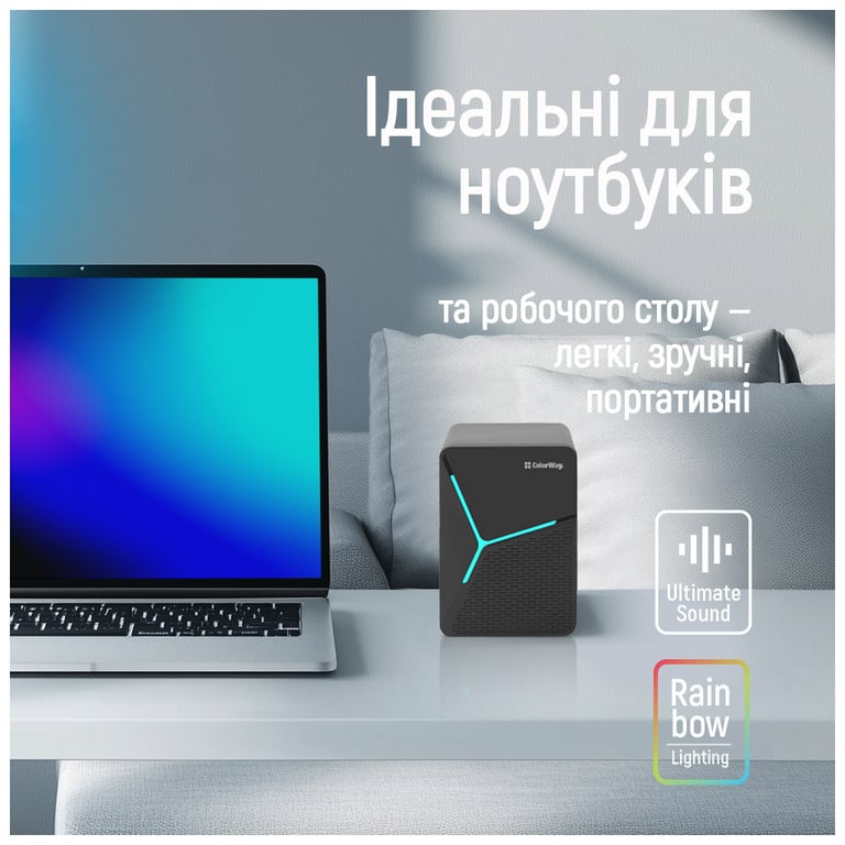 Акустична система ColorWay CW-SPU01BK Black (CW-SPU01BK) - фото 9
