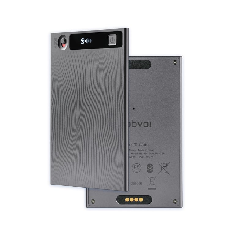 Цифровий диктофон Mobvoi TicNote with IA Shadow 64GB Black (NE-79) - фото 3