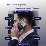 Цифровий диктофон Mobvoi TicNote with IA Shadow 64GB Black (NE-79) - фото 6