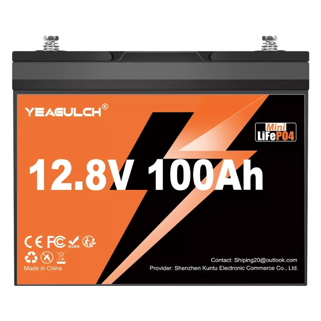 Батарея LiFePo4 YEAGULCH 12.8V - 100Ah (YEAGULCH-12,8V/100Ah) - фото 1 Батарея LiFePo4 YEAGULCH 12.8V - 100Ah (YEAGULCH-12,8V/100Ah) - фото 1