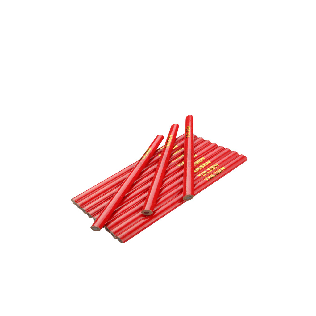 Олівець графітний Tolsen теслярський 180 мм, овальний 12 шт (42021) - фото 1