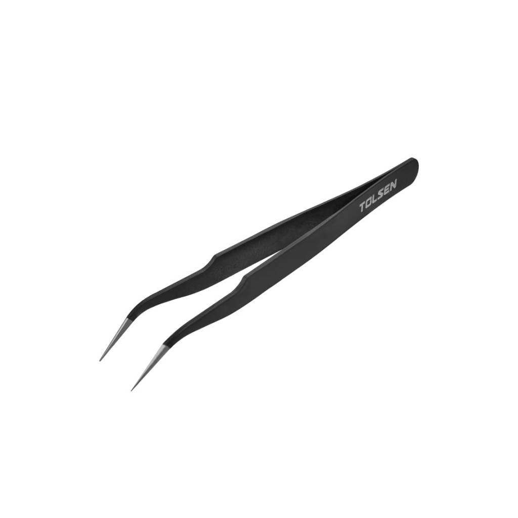 Пінцет Tolsen 3 шт нержавійка антистатичне покриття (38085) - фото 1