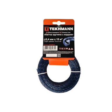 Жилка косильна Tekhmann "Квітка кручена з кордом" 2,4 мм × 15 м (41524015) - фото 1