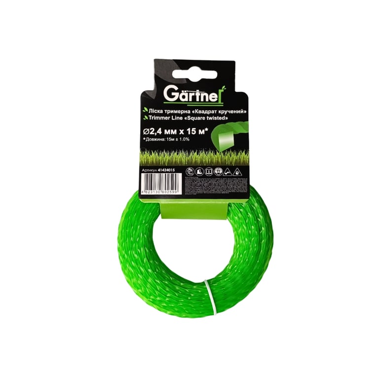 Жилка косильна Gartner “Квадрат кручений” 2,4 мм × 15 м (41424015)