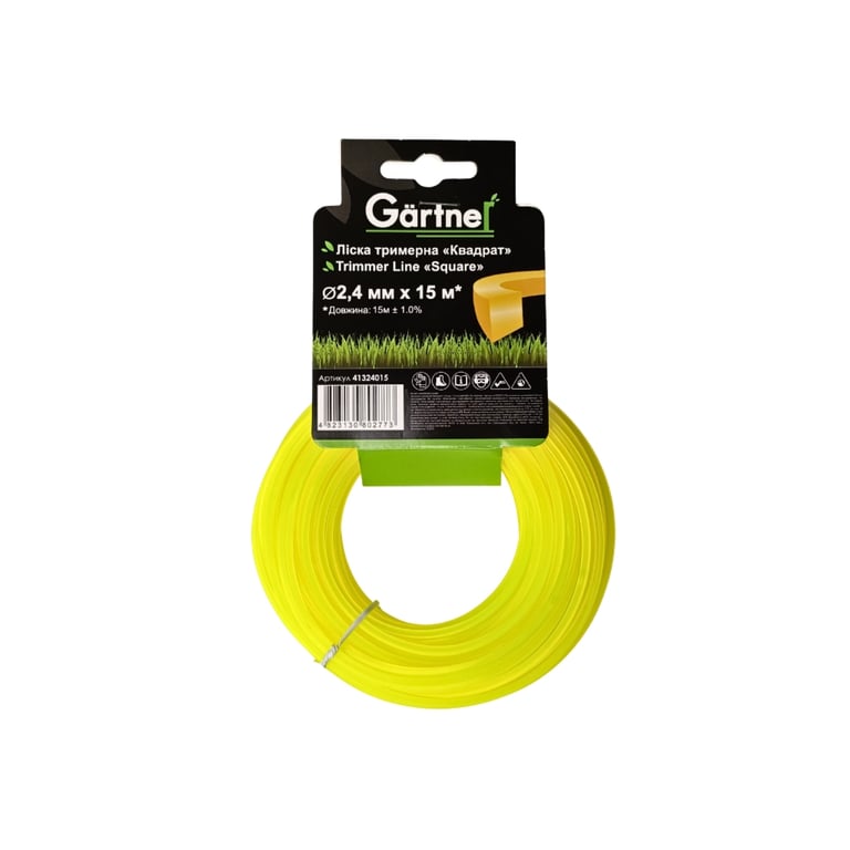Жилка косильна Gartner “Квадрат” 2,4 мм × 15 м (41324015)