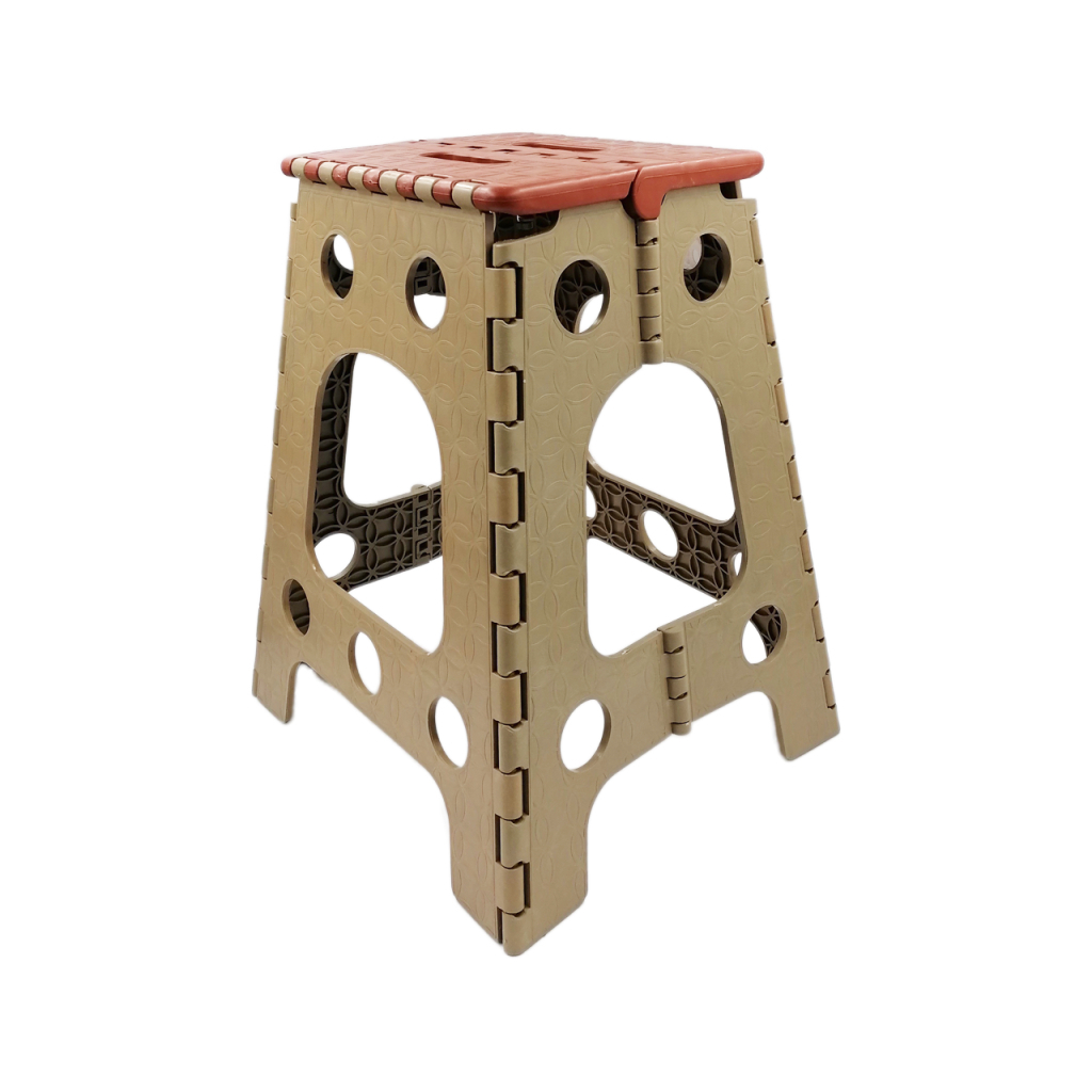 Стілець складаний Planet 45 см коричневий-бежевий (10716) - фото 1