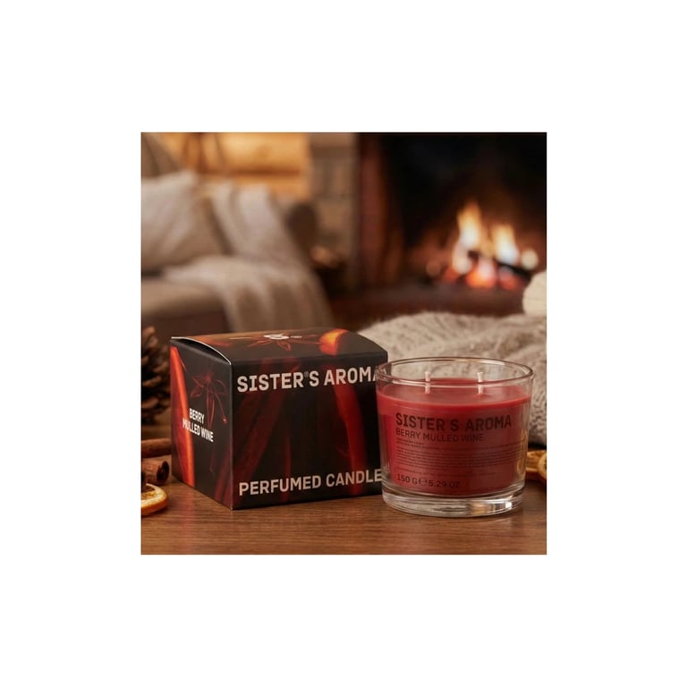 Ароматична свічка Sister's Aroma Berry Mulled Wine 150 г (4820227786350) - фото 1