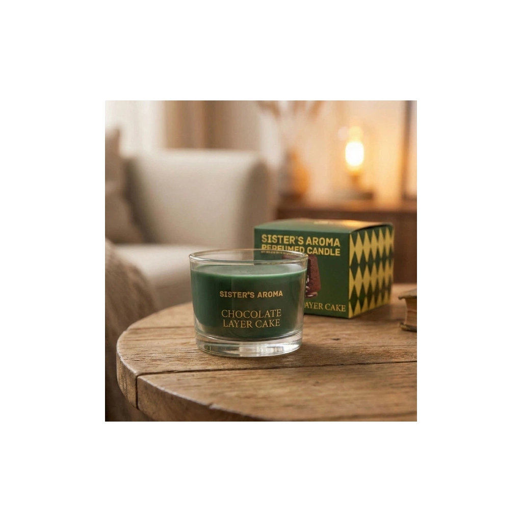 Ароматична свічка Sister's Aroma Chocolate Layer Cake 150 г (4820227786282) - фото 1