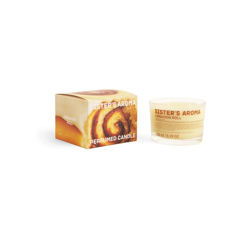 Ароматична свічка Sister's Aroma Cinnamon Roll 150 г (4820227786367) - фото 1