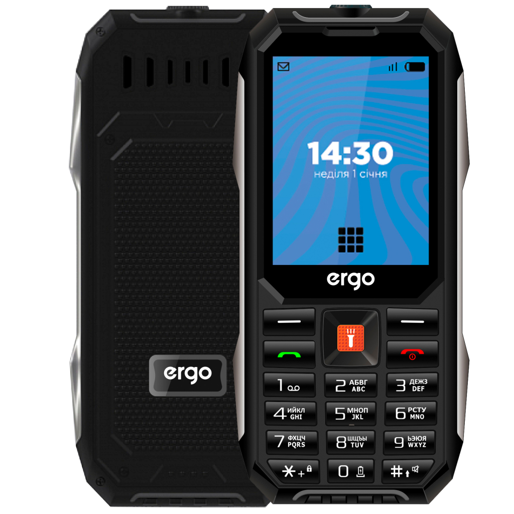 Мобільний телефон Ergo E283 Black - фото 1 Мобільний телефон Ergo E283 Black - фото 1