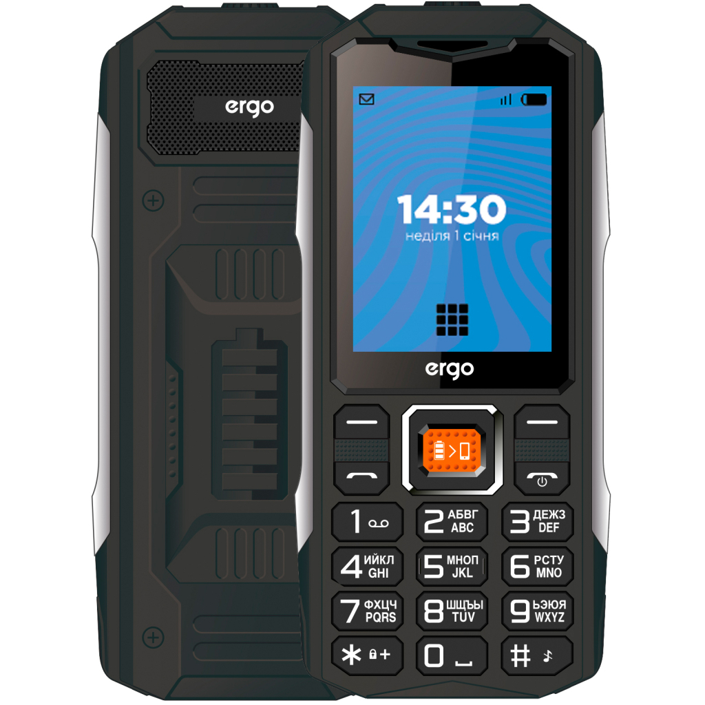 Мобільний телефон Ergo E242 Black - фото 1