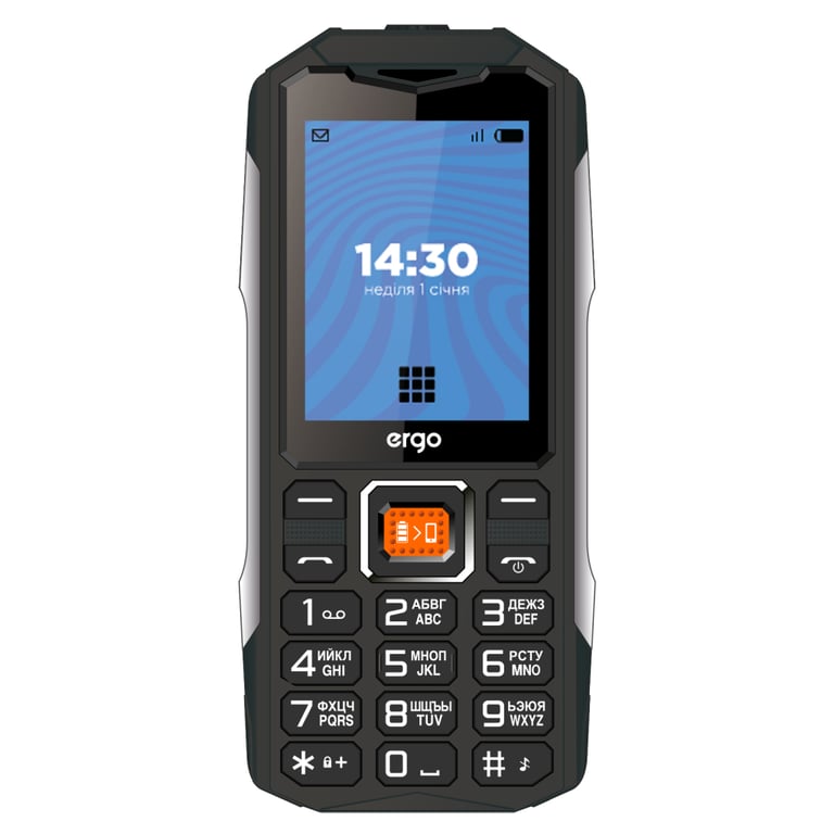 Мобільний телефон Ergo E242 Black - фото 2
