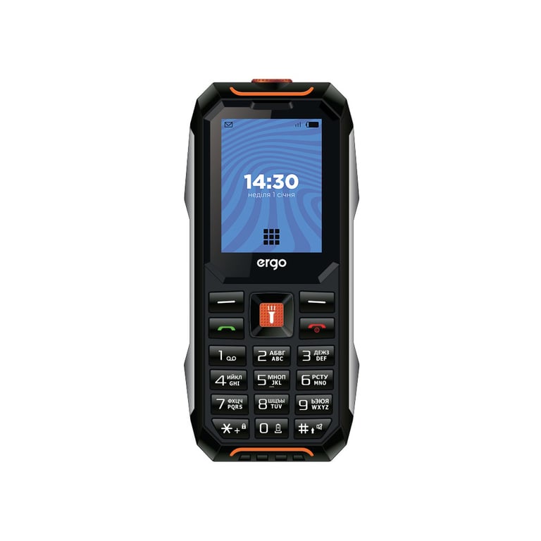 Мобільний телефон Ergo E182 Black Orange - фото 1