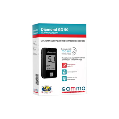Глюкометр Gamma Diamond GD50 (7640296962601) - фото 1