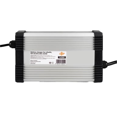 Мережевий зарядний пристрій для АКБ LogicPower LiFePO4 12V (14.6V)-20A-240W (14580) - фото 1