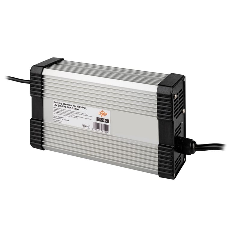 Мережевий зарядний пристрій для АКБ LogicPower LiFePO4 12V (14.6V)-20A-240W (14580) - фото 4