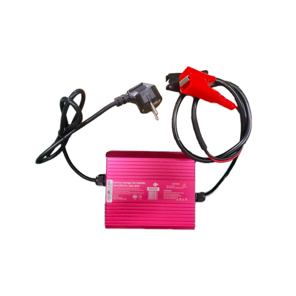 Мережевий зарядний пристрій для АКБ LogicPower LiFePO4 24V (29.2V)-10A-292W IP 67 (39001) - фото 1