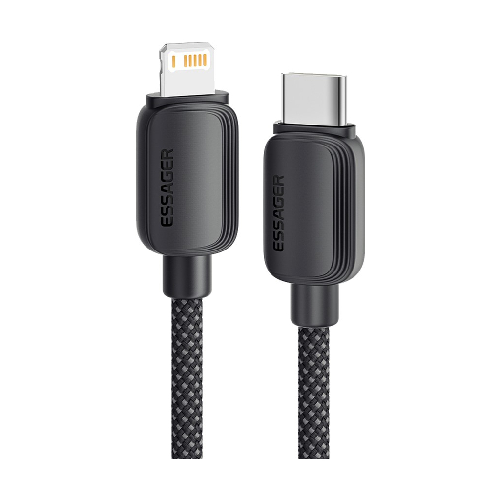 Дата кабель USB-C to Lightning 1.0m 20W black Essager (EXCTL-WL01-P) - фото 1 Дата кабель USB-C to Lightning 1.0m 20W black Essager (EXCTL-WL01-P) - фото 1