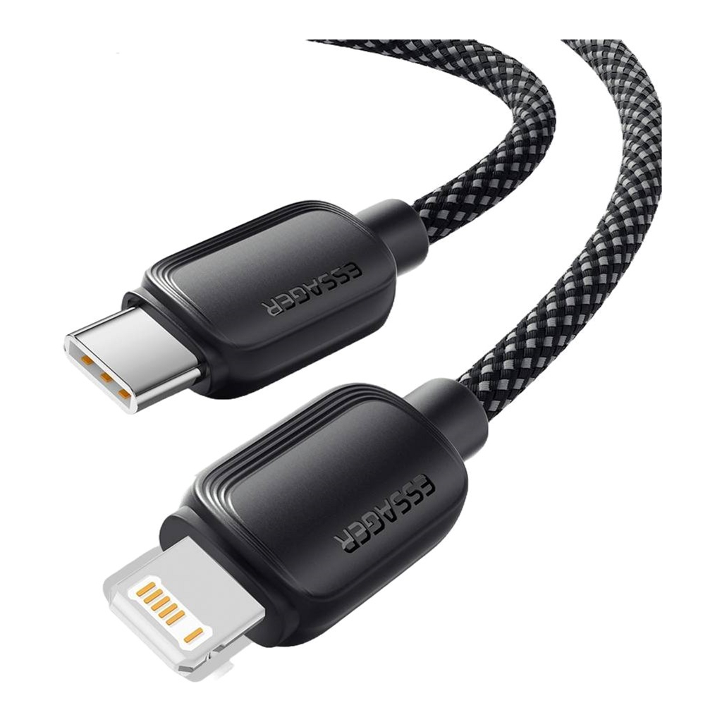 Дата кабель USB-C to Lightning 1.0m 20W black Essager (EXCTL-WL01-P) - фото 3 Дата кабель USB-C to Lightning 1.0m 20W black Essager (EXCTL-WL01-P) - фото 3