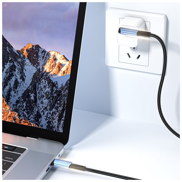Дата кабель USB-C to USB-C 1.0m 100W black Essager (EXCTT1-CGWT01) - фото 3