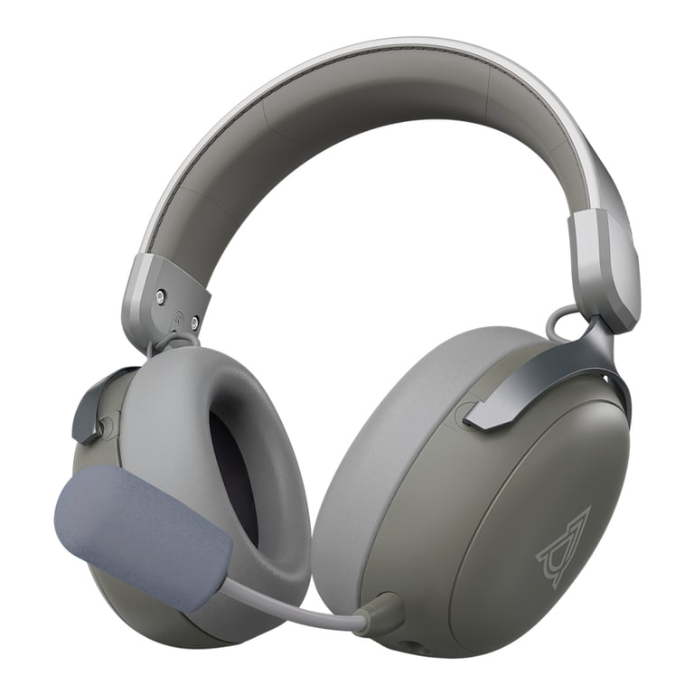 Навушники Ajazz AHM08 MAX 3-Mode Grey (AHM08-MAX-GW) - фото 1