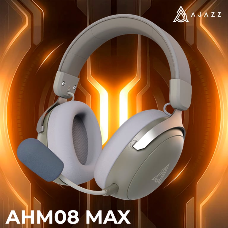 Навушники Ajazz AHM08 MAX 3-Mode Grey (AHM08-MAX-GW) - фото 6