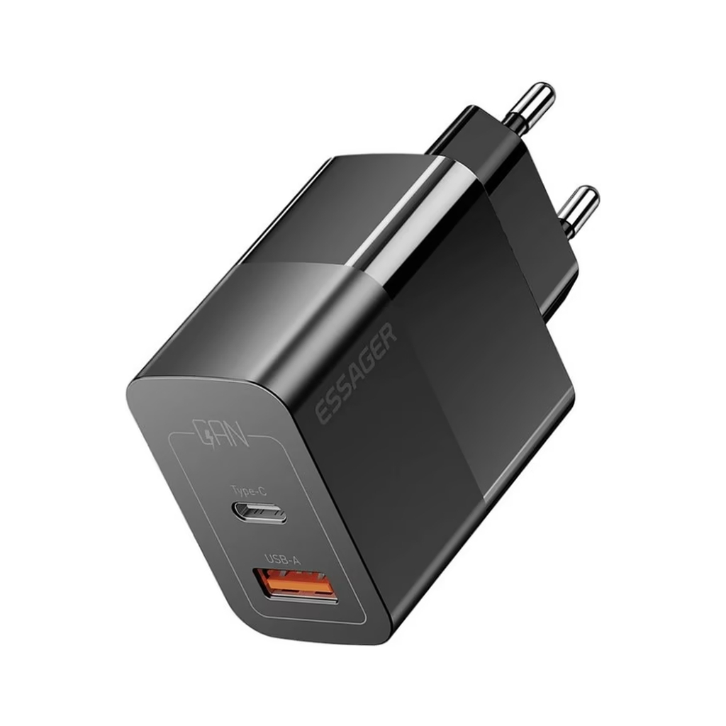 Зарядний пристрій 1xUSB-C + 1xUSB 33W Essager (ECTAC-PCB01-P) - фото 2 Зарядний пристрій 1xUSB-C + 1xUSB 33W Essager (ECTAC-PCB01-P) - фото 2