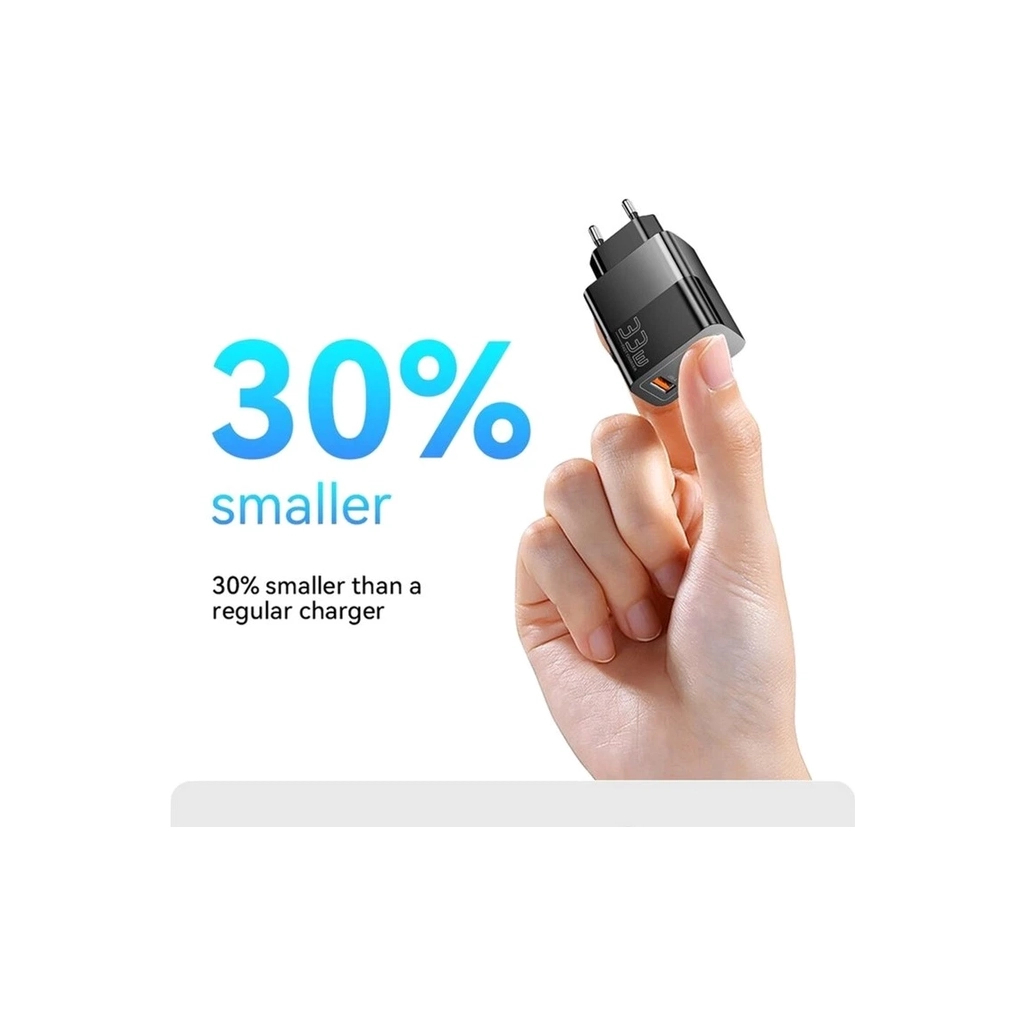 Зарядний пристрій 1xUSB-C + 1xUSB 33W Essager (ECTAC-PCB01-P) - фото 7 Зарядний пристрій 1xUSB-C + 1xUSB 33W Essager (ECTAC-PCB01-P) - фото 7