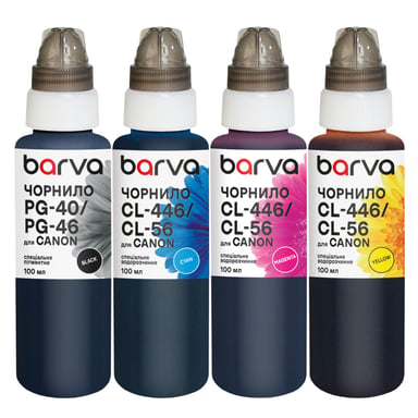 Чорнило Barva Canon PG-46BK pigm + CL-56C/M/Y 4x100 мл, special (CPG46-100-MP) - фото 1