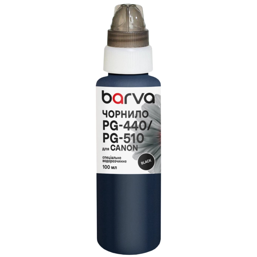 Чорнило Barva Canon PGI-520/PG-440/PG-510 100 мл, special black (C520-296e) - фото 1 Чорнило Barva Canon PGI-520/PG-440/PG-510 100 мл, special black (C520-296e) - фото 1