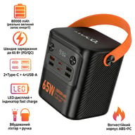 Батарея універсальна HOCO 80000mAh Pro Tough PD/65W Black (J152 / 714982) - фото 2